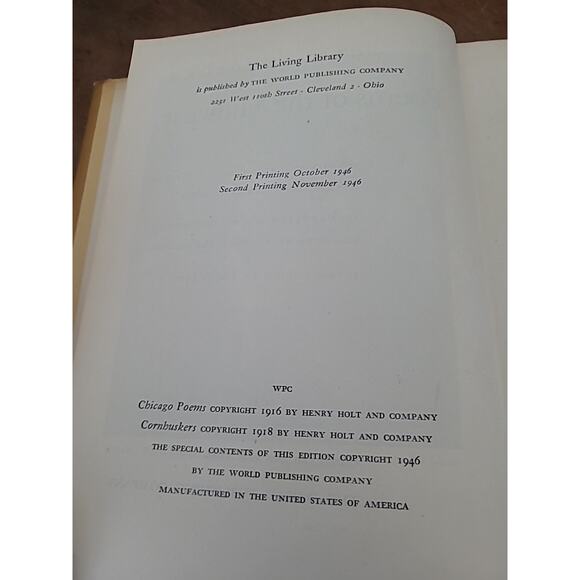 Poems of the Midwest HC/DJ 2nd 1946 - Picture 4 of 5